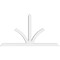Ekena Millwork Richland Architectural Grade PVC Gable Bracket, 84"W x 45 1/2"H x 4"D x 4"F, 13/12 Pitch GBP084X46X0404RIC00 - alternate 4